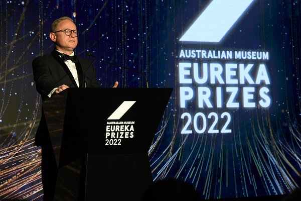 The Hon. Ben Franklin MLC at the 2022 Australian Museum Eureka Prize Award Ceremony.