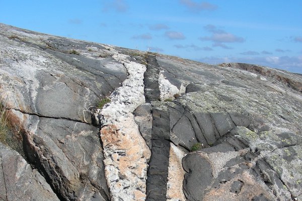 Igneous intrusion in Sweden