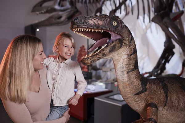 Girl with Dinosaur