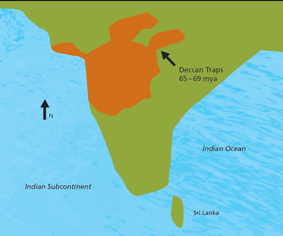 Map of Deccan Traps, India